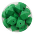 Silicone Bead Hexagon - Green (5 Beads) - DIY Craft Warehouse DIY Craft Warehouse