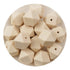 Silicone Bead Hexagon - Ivory (5 Beads) - DIY Craft Warehouse DIY Craft Warehouse