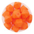 Silicone Bead Hexagon - Orange (5 Beads) - DIY Craft Warehouse DIY Craft Warehouse