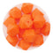 Silicone Bead Hexagon - Orange (5 Beads) - DIY Craft Warehouse DIY Craft Warehouse