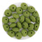 Silicone Bead Lentil Disc - Army Green (5 Piece) - DIY Craft Warehouse DIY Craft Warehouse