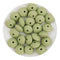 Silicone Bead Lentil Disc - Lint Green (5 Piece) - DIY Craft Warehouse DIY Craft Warehouse