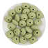 Silicone Bead Lentil Disc - Lint Green (5 Piece) - DIY Craft Warehouse DIY Craft Warehouse