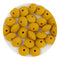 Silicone Bead Lentil Disc - Mustard (5 Piece) - DIY Craft Warehouse DIY Craft Warehouse