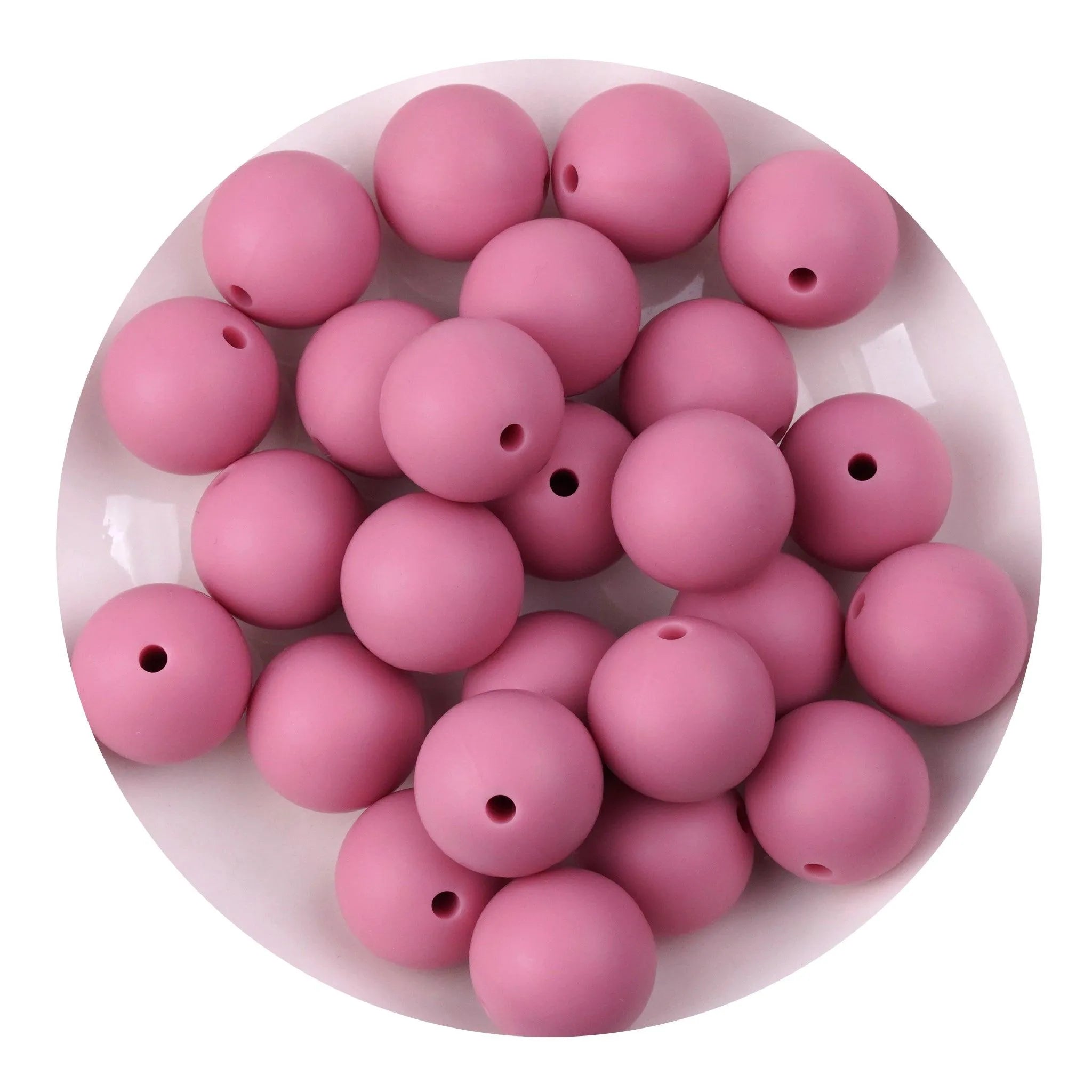 Silicone Bead Round - Blush (5 Beads) - DIY Craft Warehouse DIY Craft Warehouse