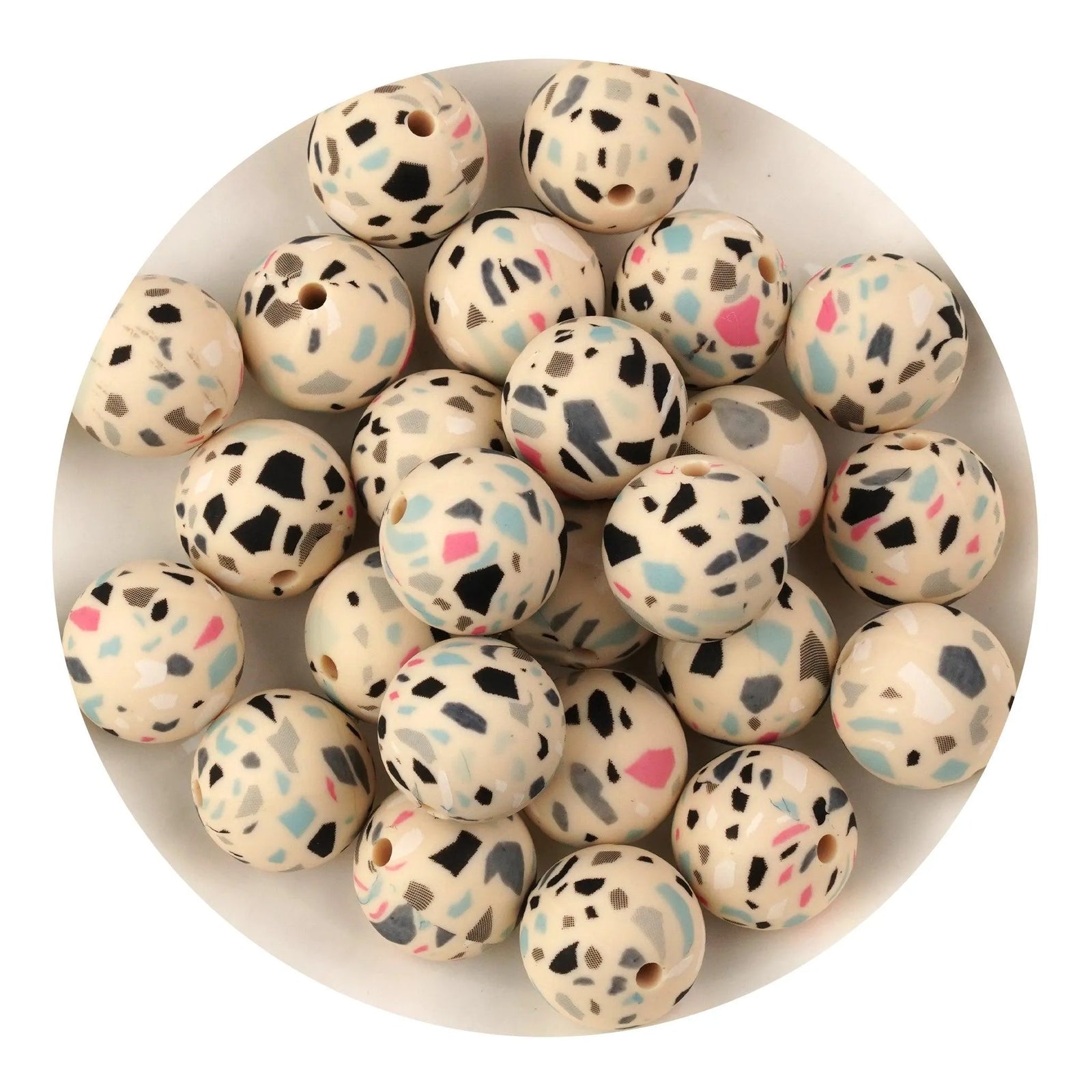 Silicone Beads Round - Patterned 15mm | Master Maker Crafts - Wholesale Craft Supplies - Fast Shipping from Ohio