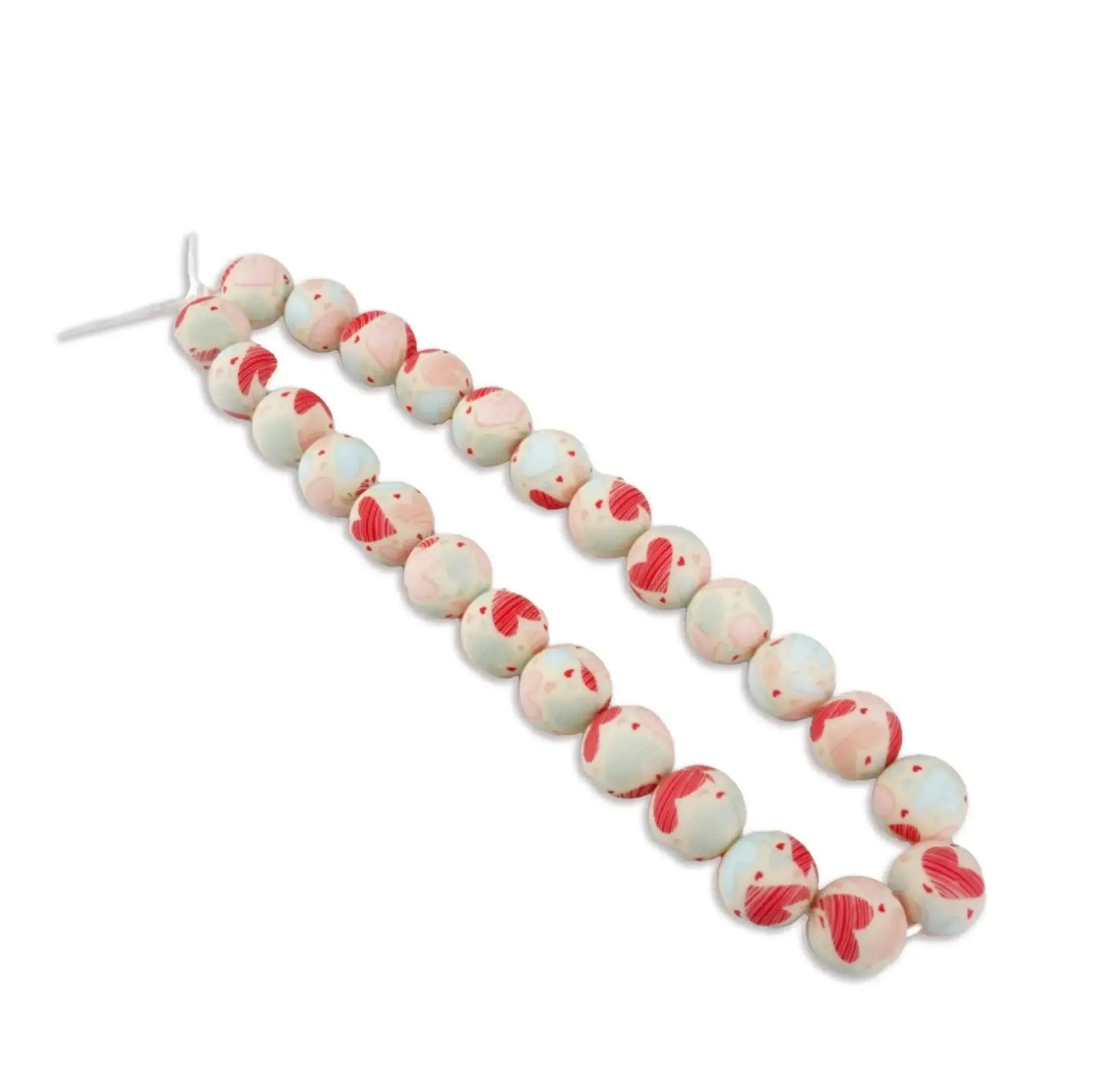 Silicone Bead Round - Hearts (5 Beads) - DIY Craft Warehouse