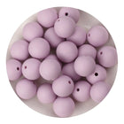 Master Maker Crafts -  Silicone Bead Round - Lilac Purple (5 Beads - 15mm)