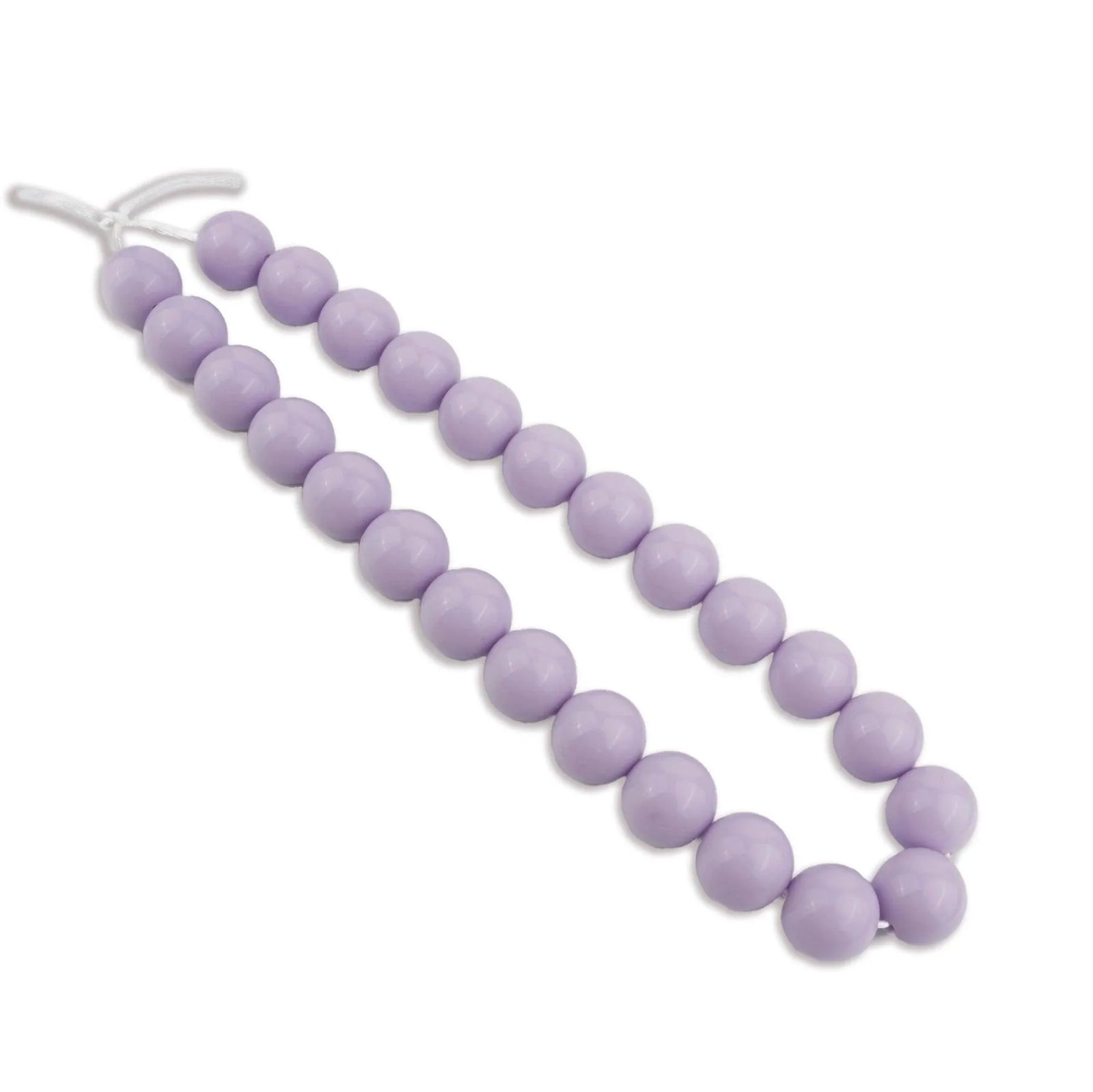Silicone Bead Round - Liquid Lavender Fog (5 Beads) - DIY Craft Warehouse