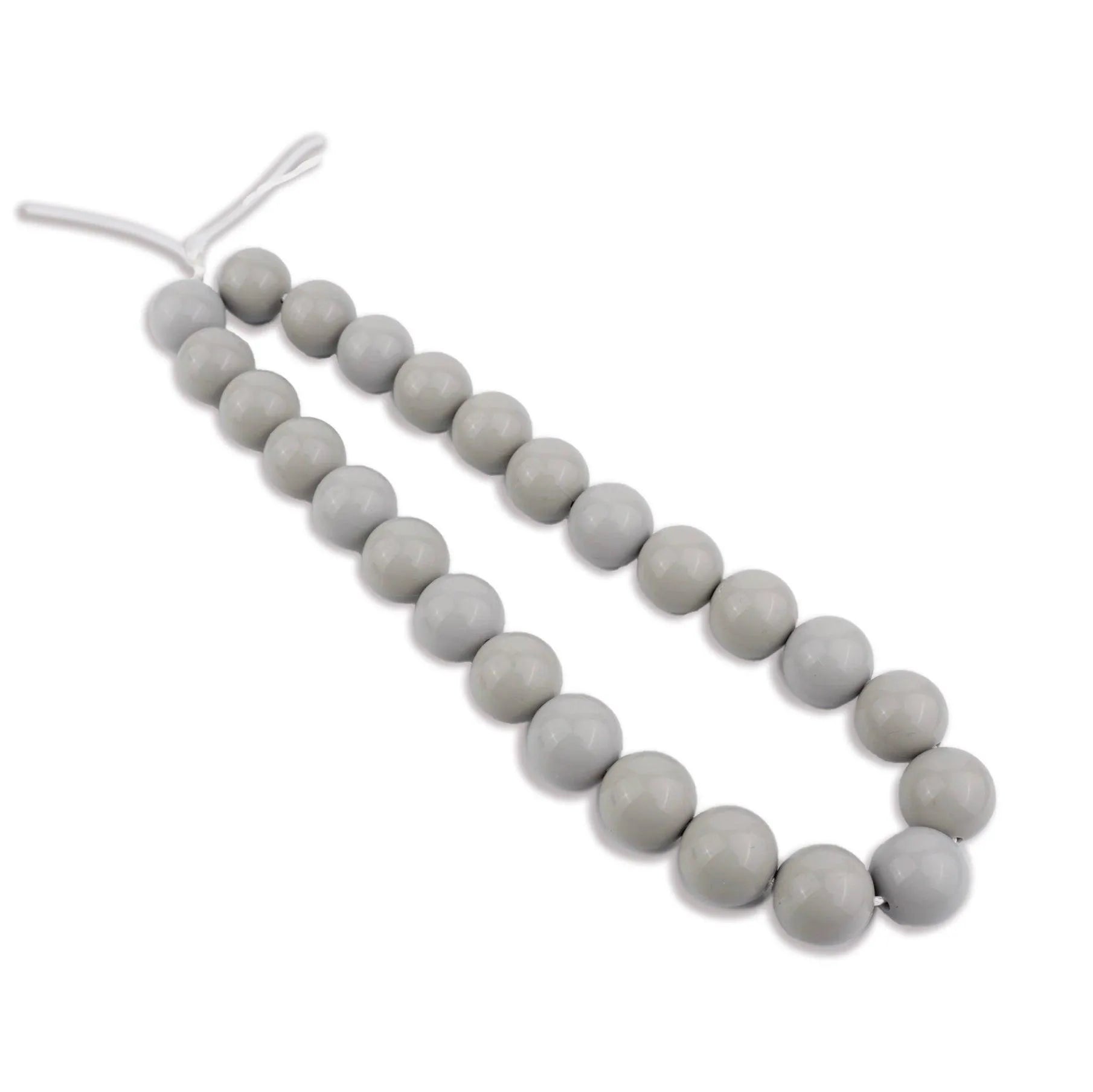 Silicone Bead Round - Liquid Light Gray (5 Beads) - DIY Craft Warehouse DIY Craft Warehouse