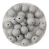 Silicone Bead Round - Liquid Light Gray (5 Beads) - DIY Craft Warehouse DIY Craft Warehouse