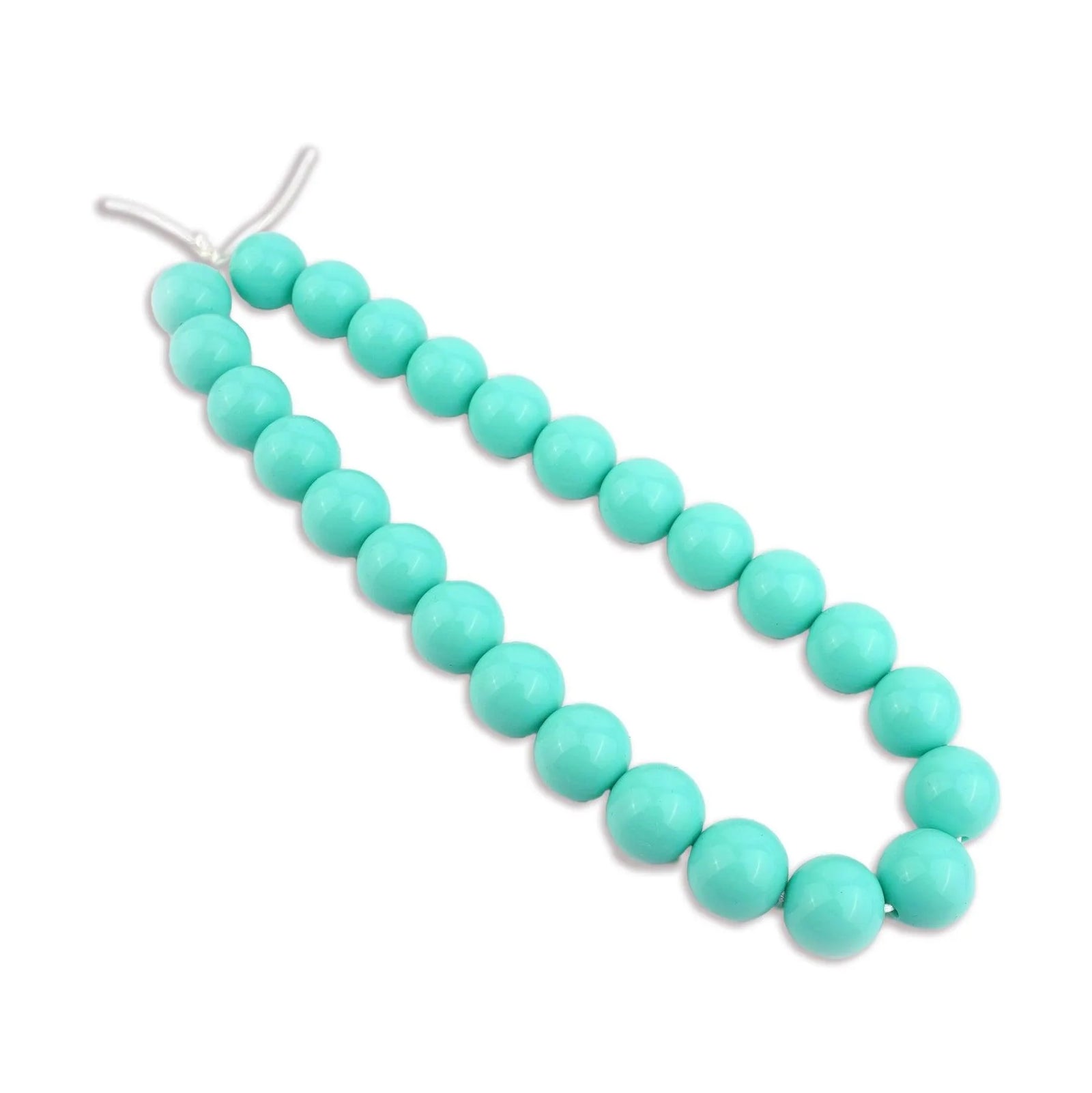 Silicone Bead Round - Liquid Mint (5 Beads) - DIY Craft Warehouse