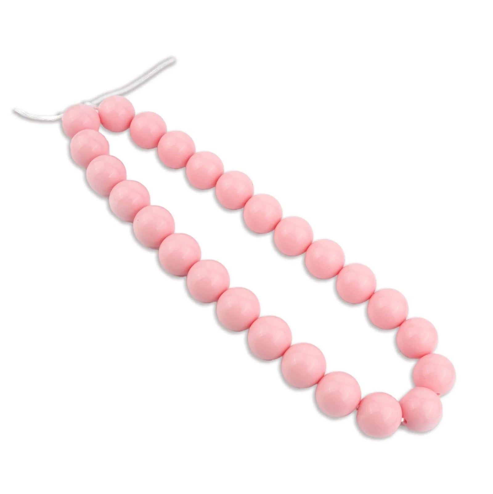 Silicone Bead Round - Liquid Rose Quartz (5 Beads) - DIY Craft Warehouse