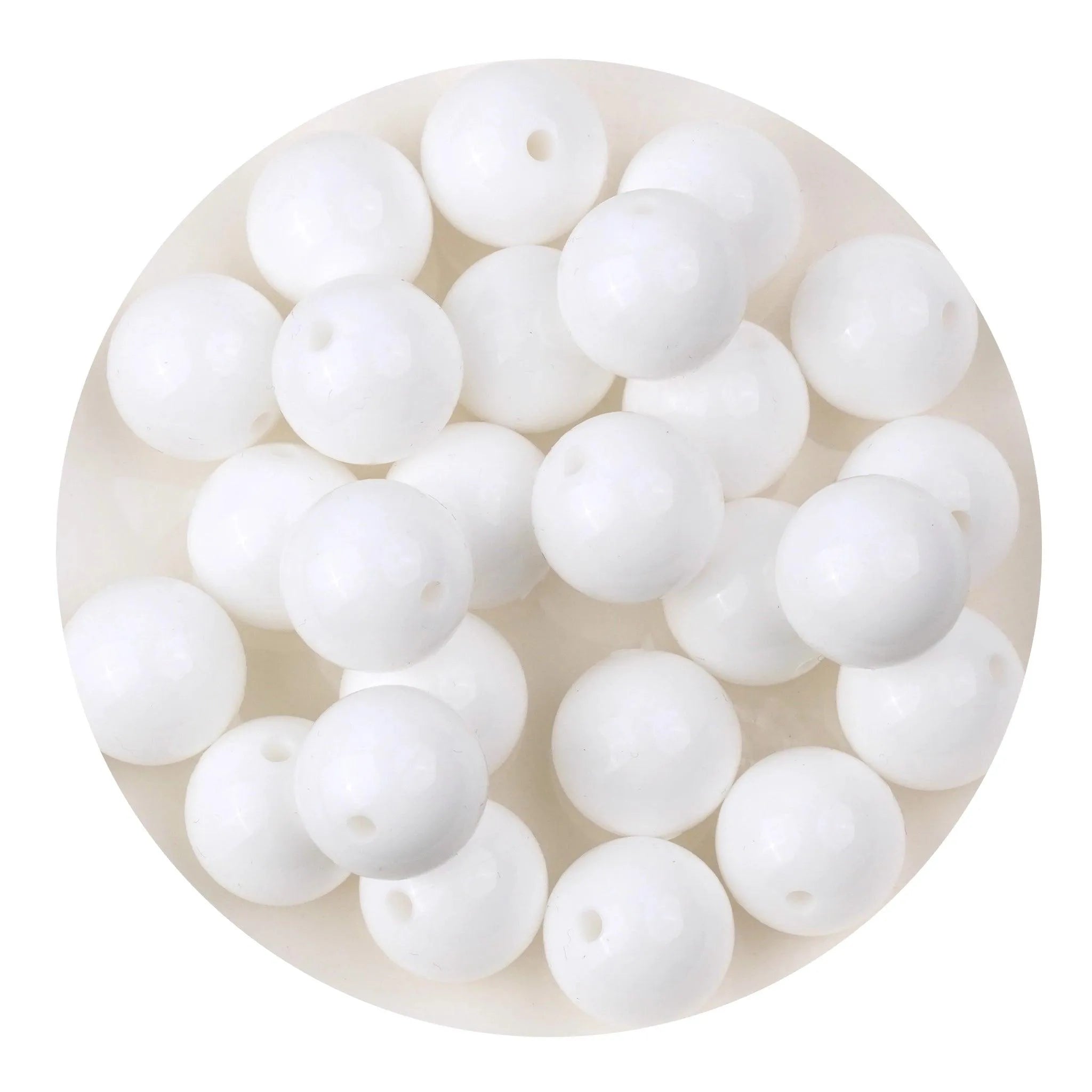 Silicone Bead Round - Liquid Snow (5 Beads) - DIY Craft Warehouse DIY Craft Warehouse