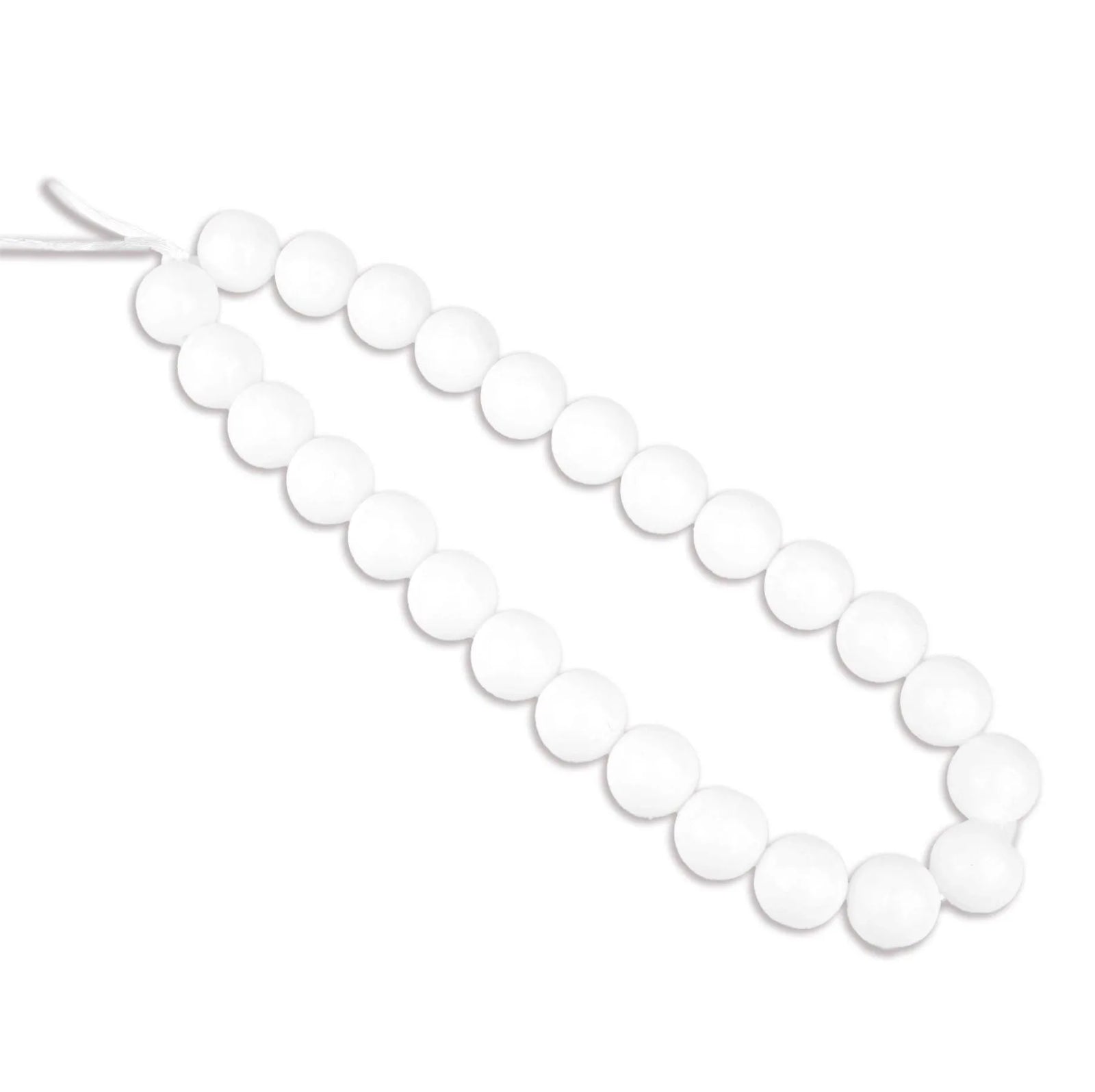 Silicone Bead Round - Liquid Snow (5 Beads) - DIY Craft Warehouse