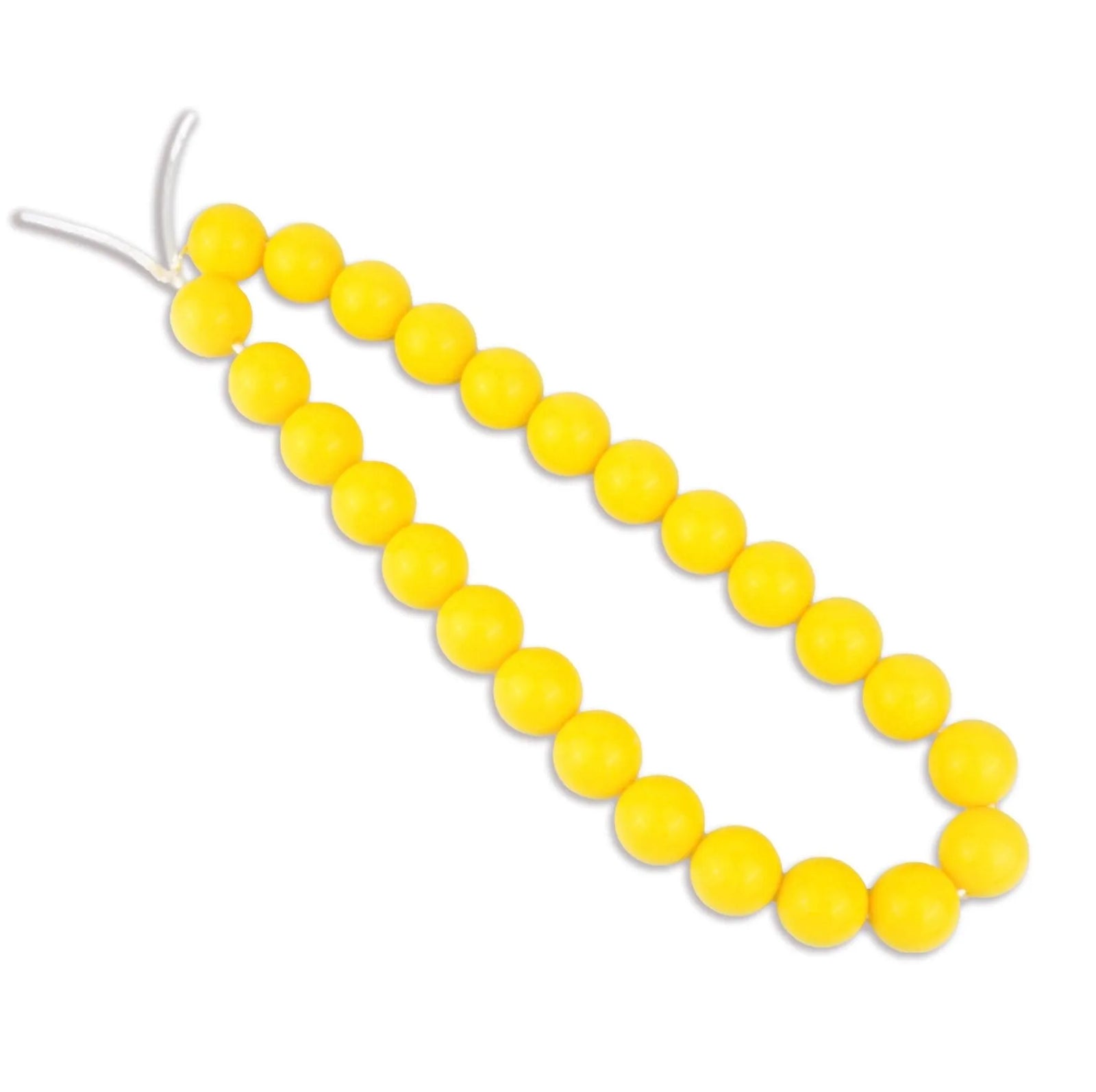 Silicone Bead Round - Liquid Yellow (5 Beads) - DIY Craft Warehouse