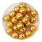 Master Maker Crafts metallic gold silicone beads on white plate, wholesale craft supplies Ohio DIY Craft Warehouse