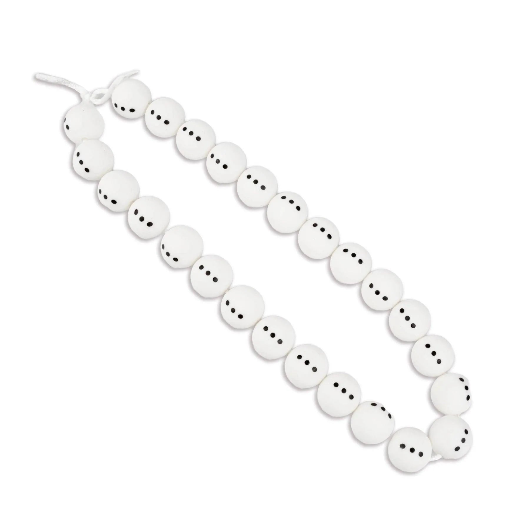 Silicone Bead Round - Snowman (5 Beads) - DIY Craft Warehouse DIY Craft Warehouse