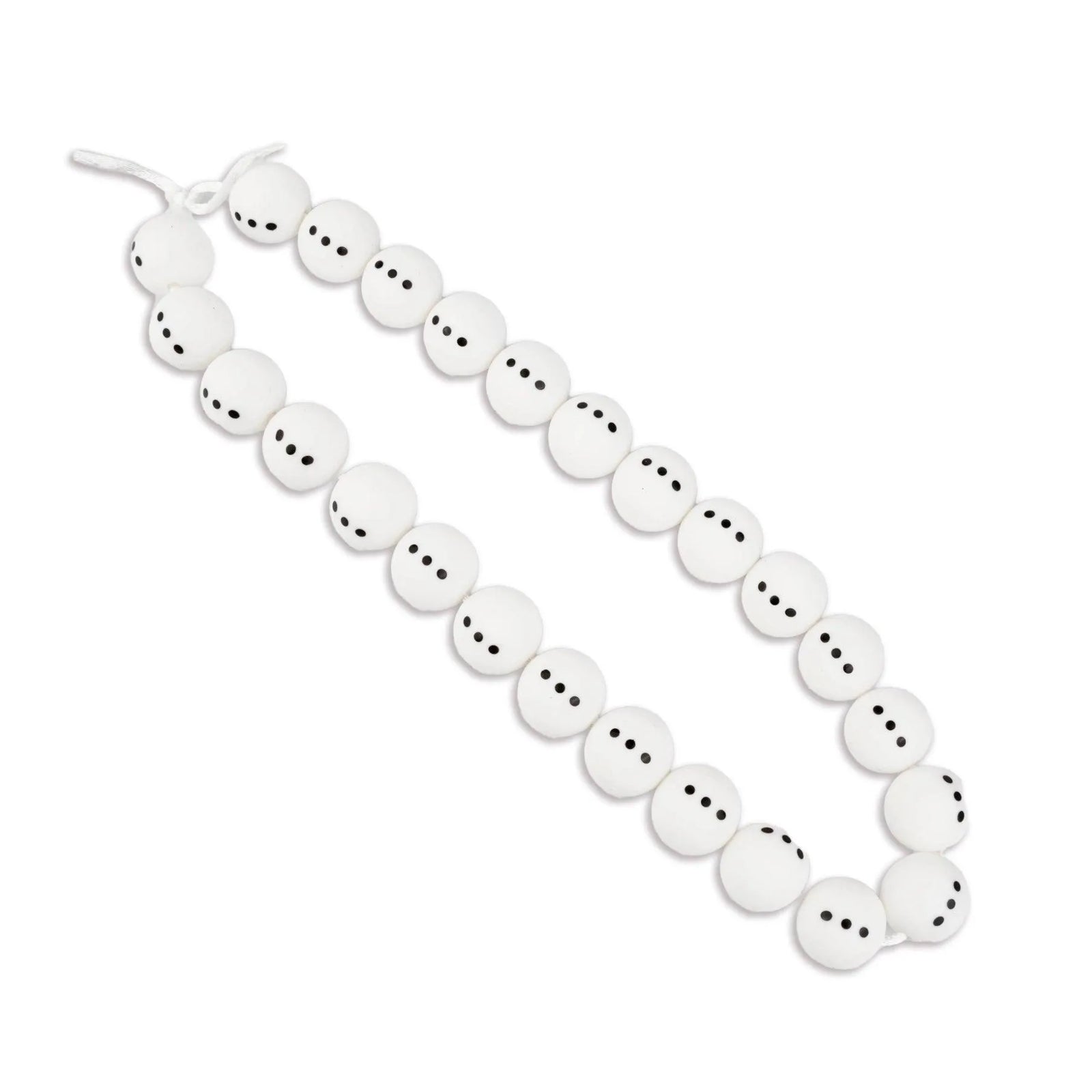 Silicone Bead Round - Snowman (5 Beads) - DIY Craft Warehouse