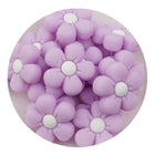 Master Maker Crafts -  Silicone Focal Bead Daisy - Lilac (5 Beads)