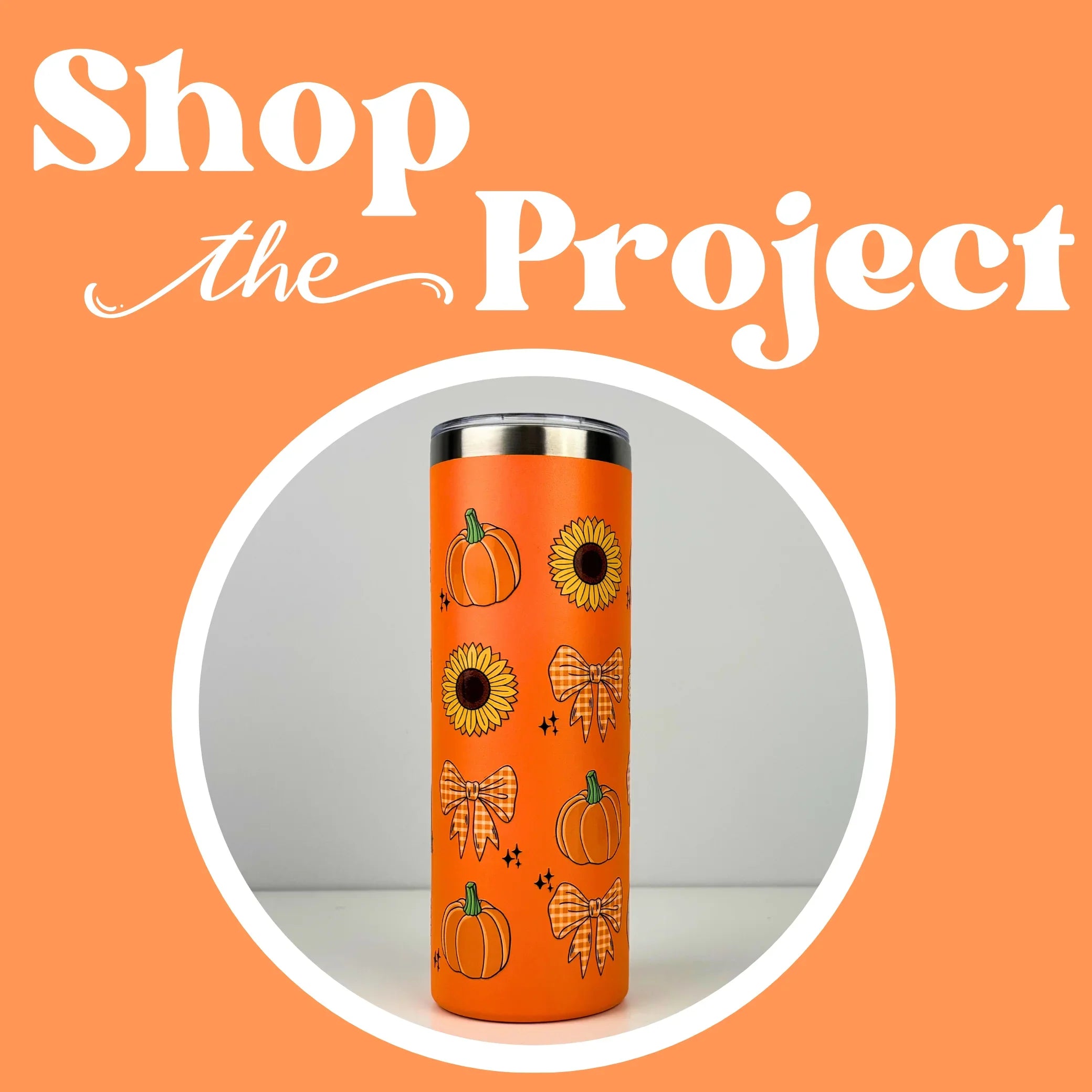 Image of Pumpkins & Sunflowers Fall Tumbler Kit (Makes 1) sold at Master Maker Crafts. Wholesale prices and fast shipping.
