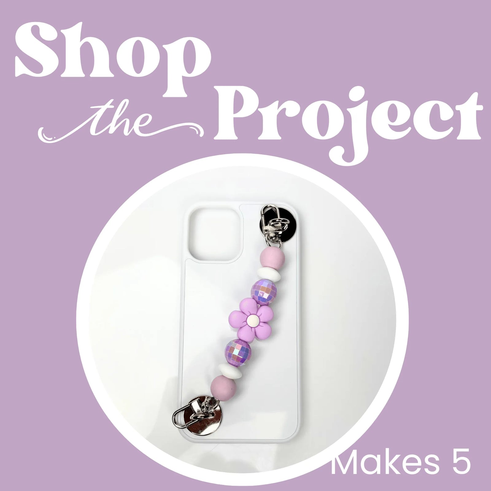 Project - Lavender Flower Phone Charm Grip - DIY Craft Warehouse
