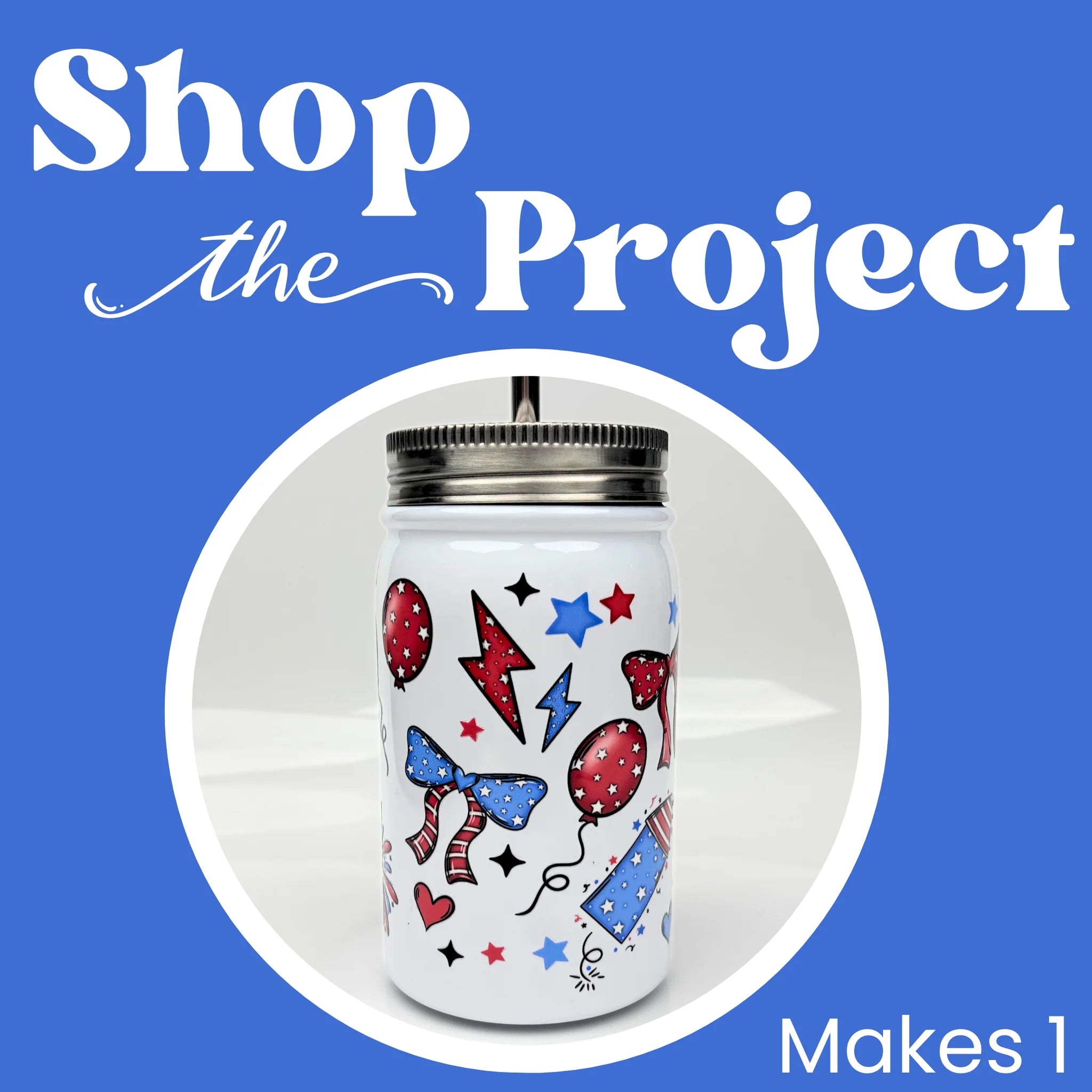Project - Americana Celebration Mason Jar | Master Maker Crafts - Wholesale Craft Supplies - Fast Shipping from Ohio DIY Craft Warehouse