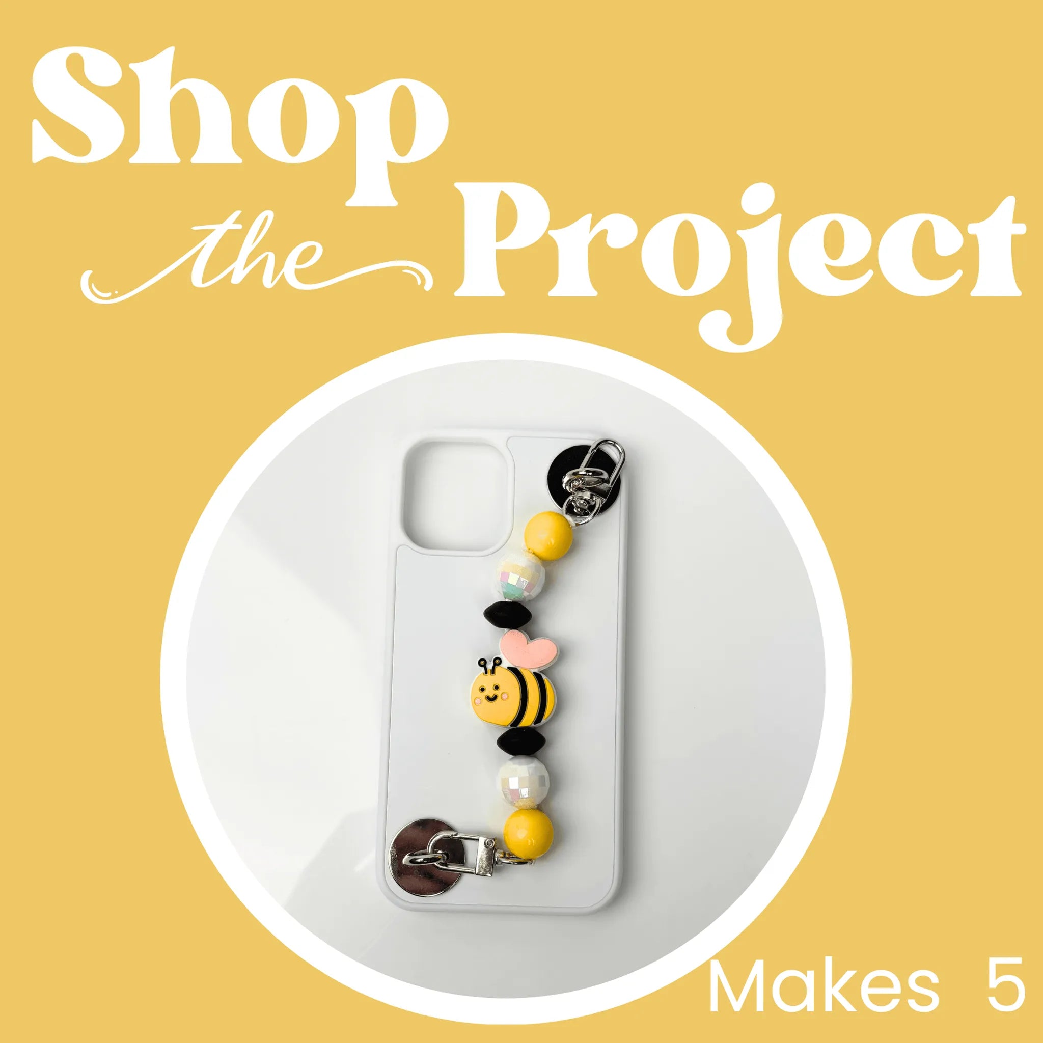 Project - Bee Phone Charm Grip - DIY Craft Warehouse DIY Craft Warehouse