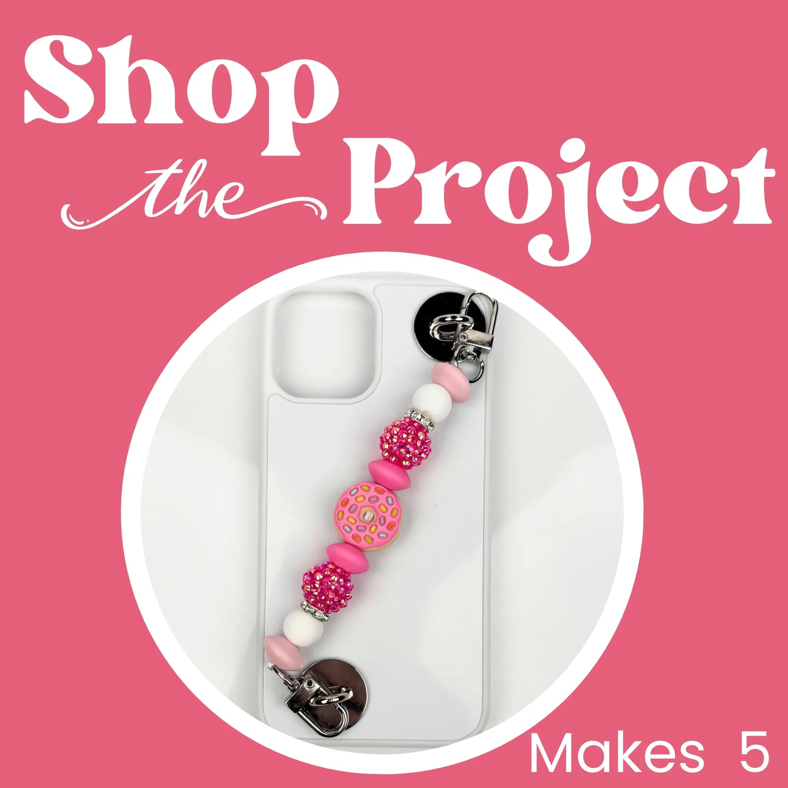 Project - Strawberry Donut Phone Charm Grip | Master Maker Crafts - Wholesale Craft Supplies - Fast Shipping from Ohio