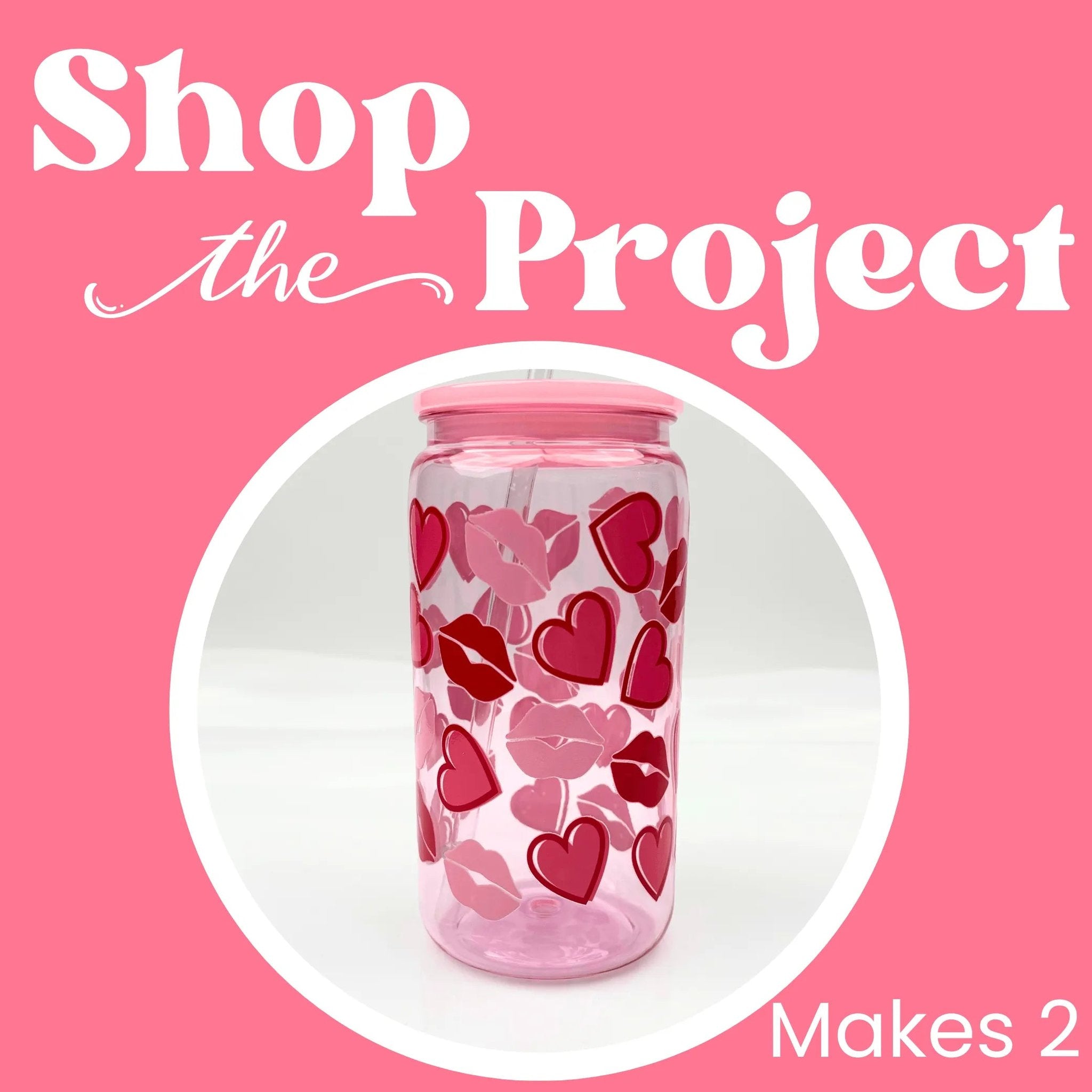 Project - Valentine Lip & Hearts Plastic Can | Master Maker Crafts - Wholesale Craft Supplies - Fast Shipping from Ohio DIY Craft Warehouse