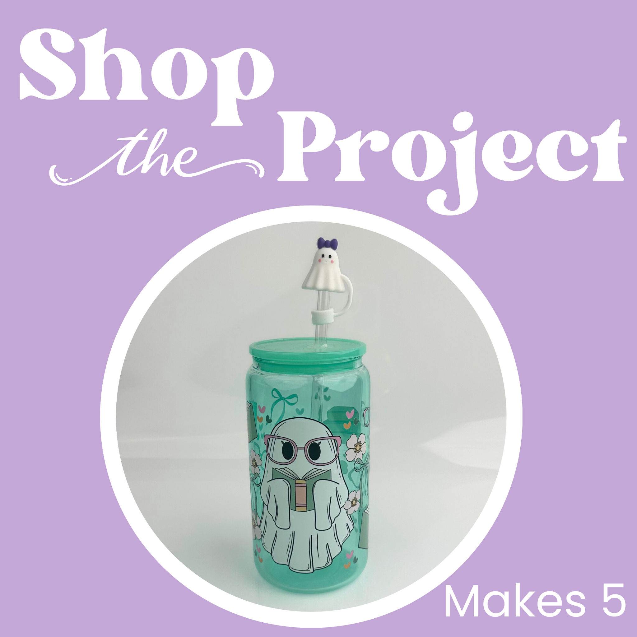 Project - Smarty Ghost Glass Can with Topper | Master Maker Crafts - Wholesale Craft Supplies - Fast Shipping from Ohio DIY Craft Warehouse
