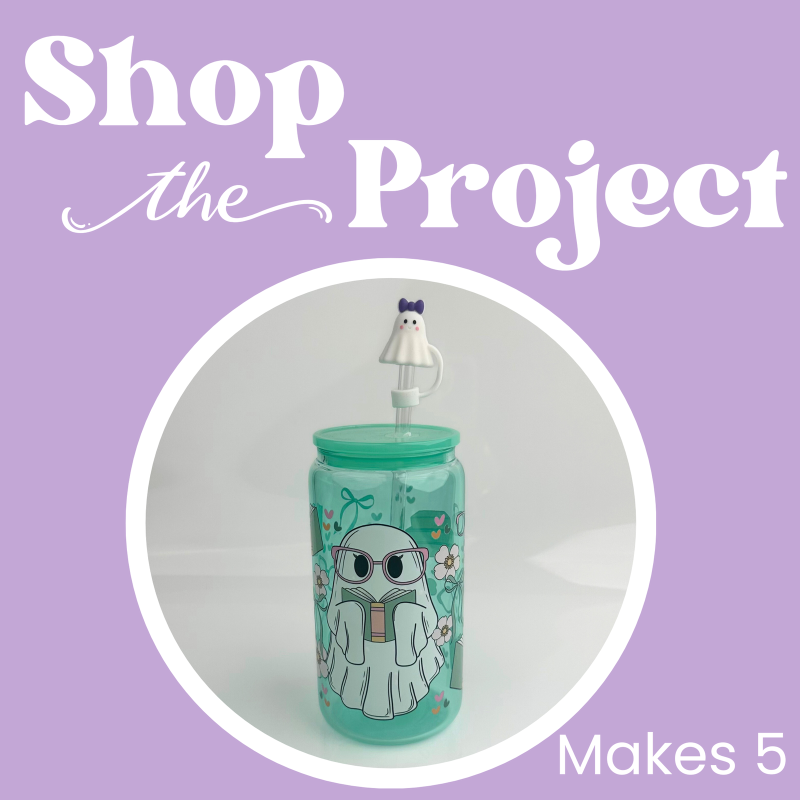 Project - Smarty Ghost Glass Can with Topper | Master Maker Crafts - Wholesale Craft Supplies - Fast Shipping from Ohio