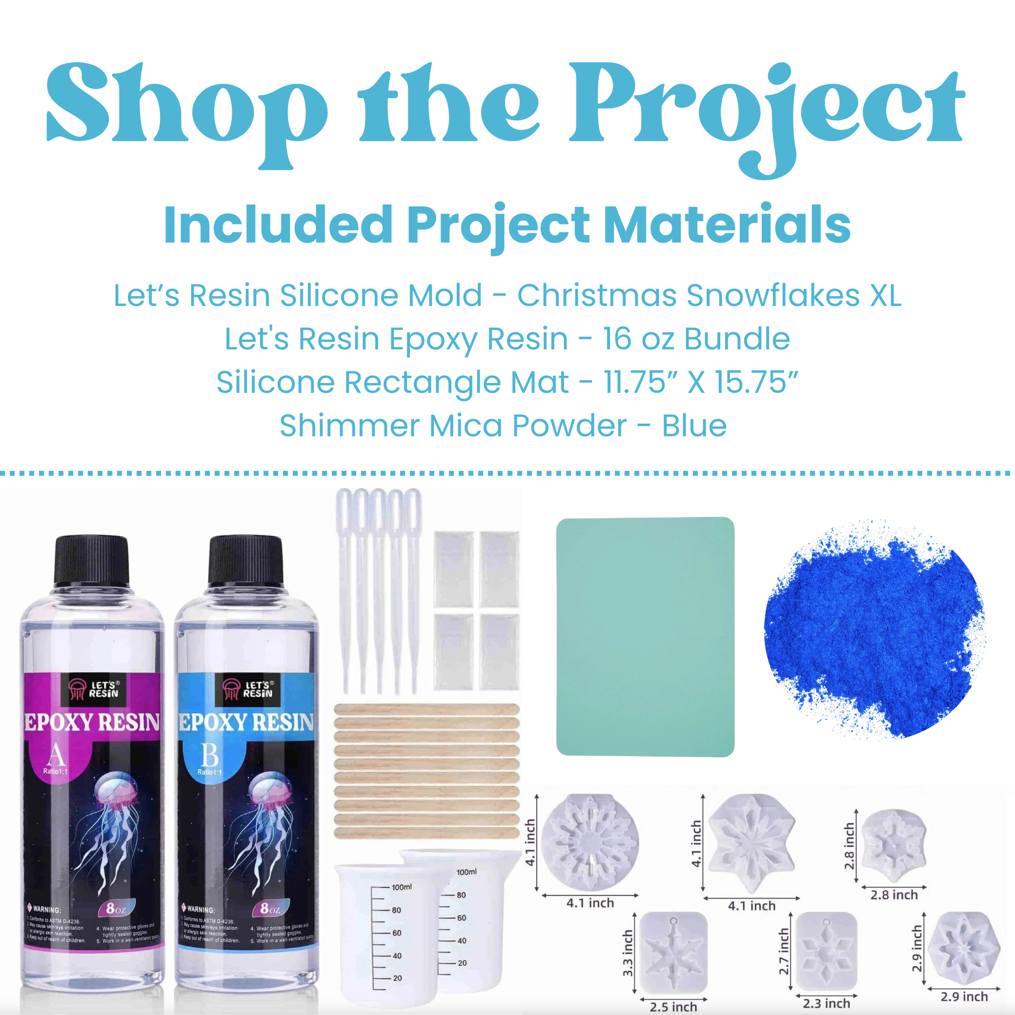 Project - Winter Wonderland Resin Snowflakes DIY Craft Warehouse