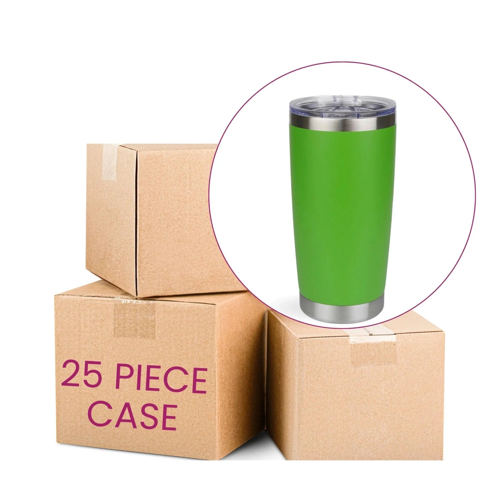Master Maker Crafts -  20 oz Travel Tumbler - Green (25 Piece CASE) | Master Maker Crafts - Wholesale Craft Supplies - Fast Shipping from Ohio