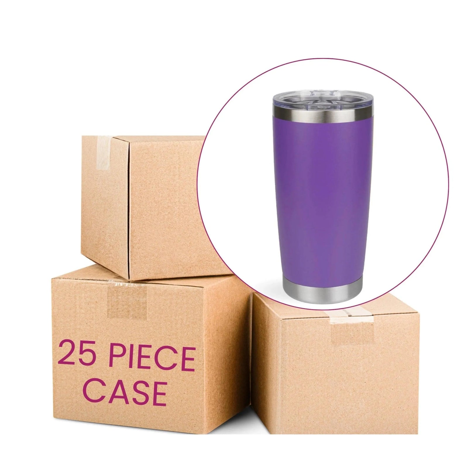 Master Maker Crafts -  20 oz Travel Tumbler - Purple (25 Piece CASE) | Master Maker Crafts - Wholesale Craft Supplies - Fast Shipping from Ohio
