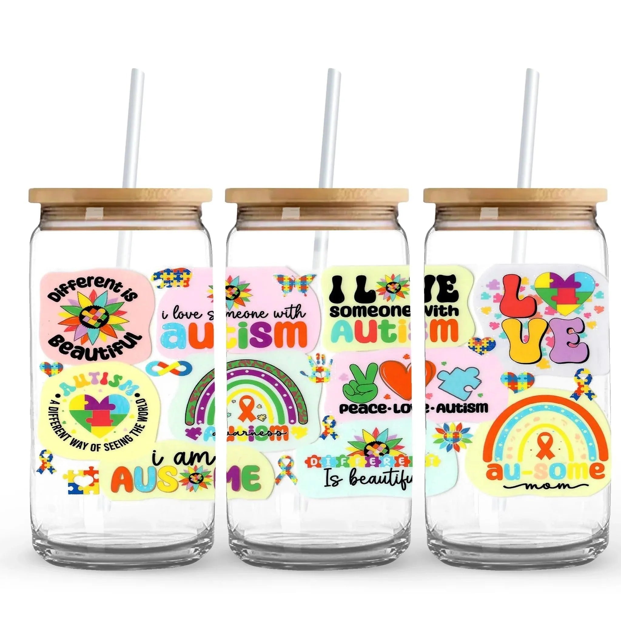 UV DTF Wrap - Autism Love & Support - DIY Craft Warehouse DIY Craft Warehouse