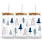 UV DTF Wrap - Blue Winter Christmas Trees - DIY Craft Warehouse DIY Craft Warehouse