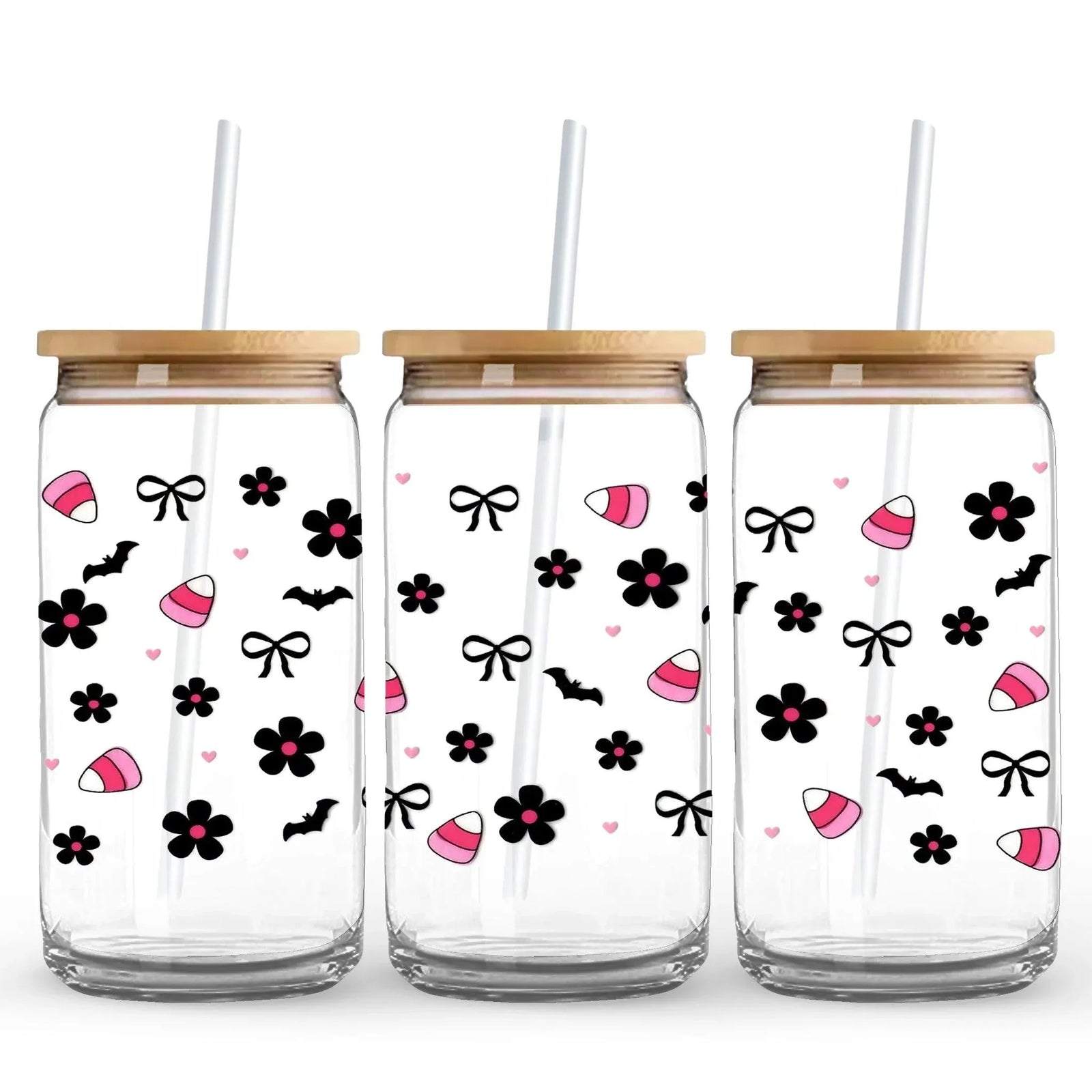 UV DTF Wrap - Flowers, Bats & Candy Corn - DIY Craft Warehouse