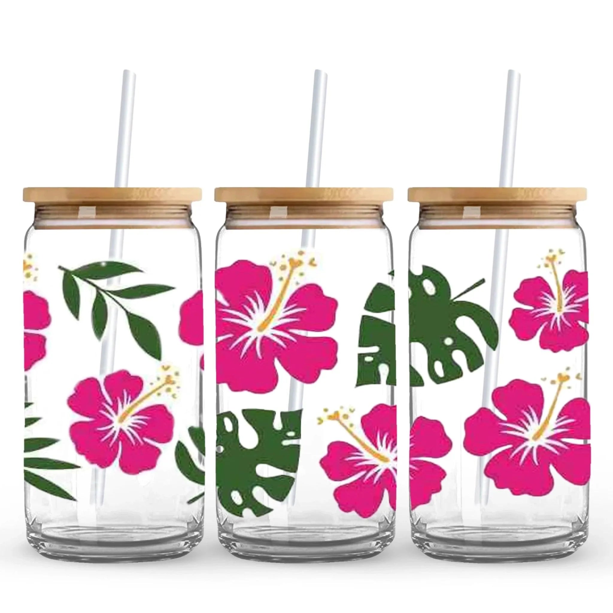 UV DTF Wrap - Hibiscus Hideaway - DIY Craft Warehouse DIY Craft Warehouse