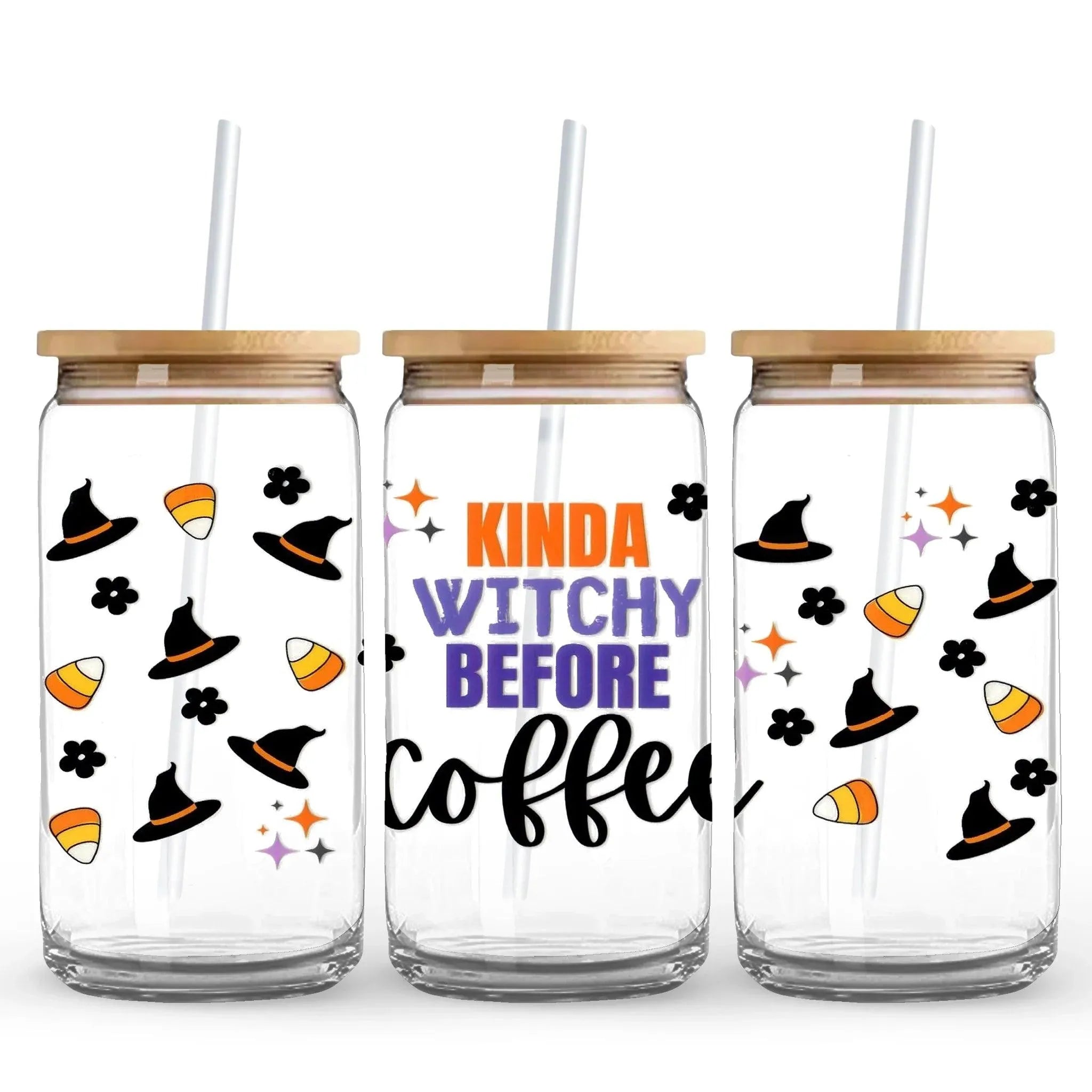 UV DTF Wrap - Kinda Witchy Before Coffee - DIY Craft Warehouse DIY Craft Warehouse