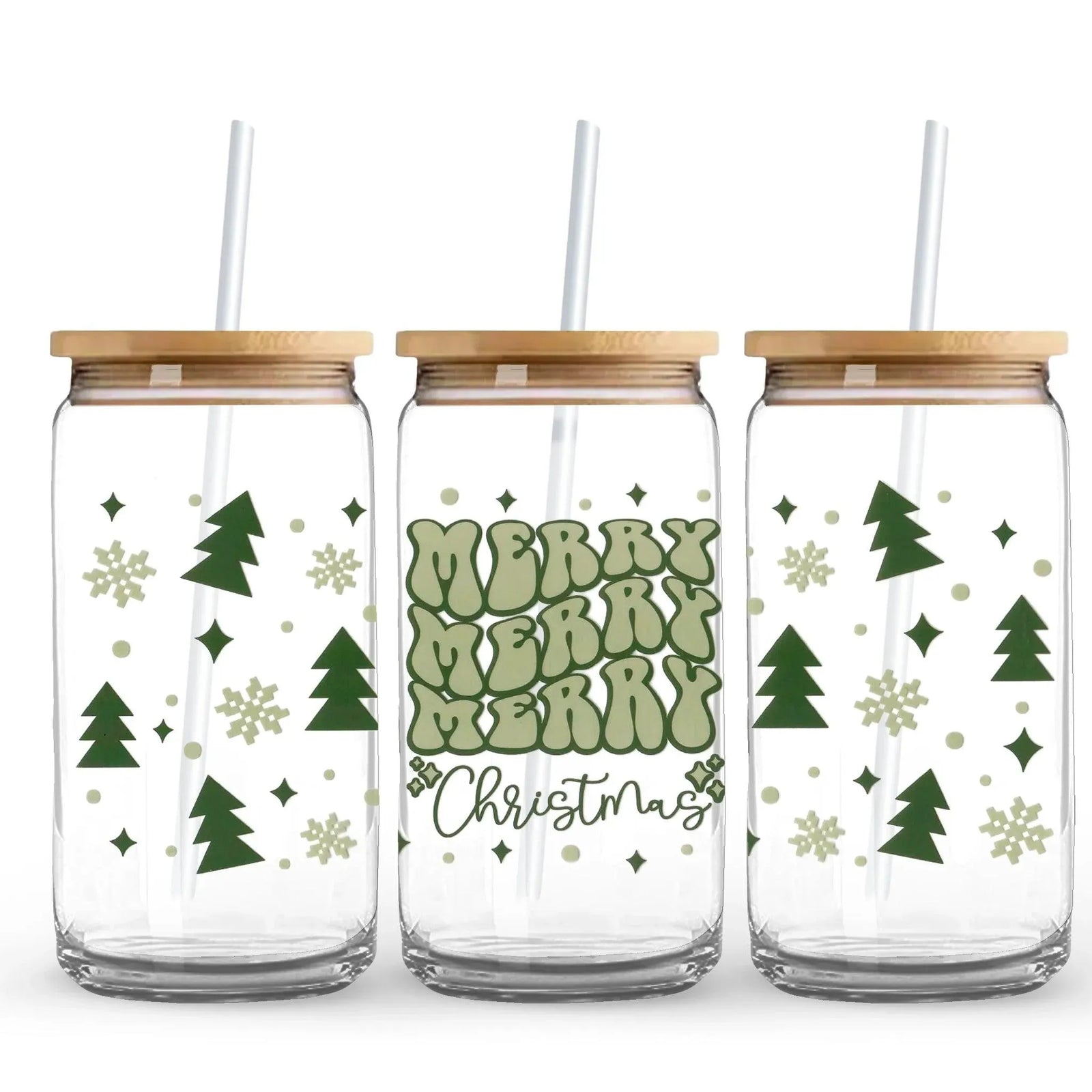 UV DTF Wrap - Merry Christmas Green - DIY Craft Warehouse