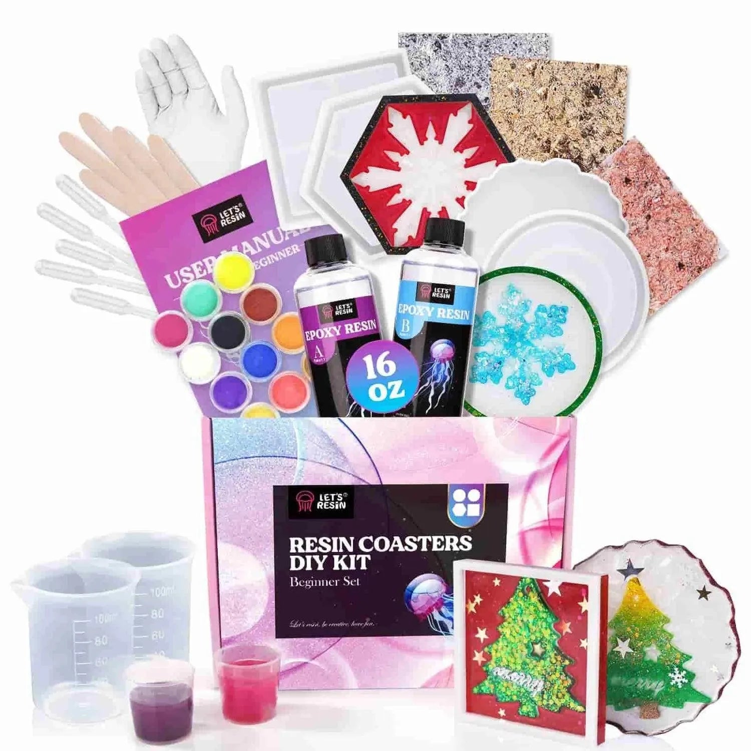 UV Resin Kit - Coasters - DIY Craft Warehouse DIY Craft Warehouse