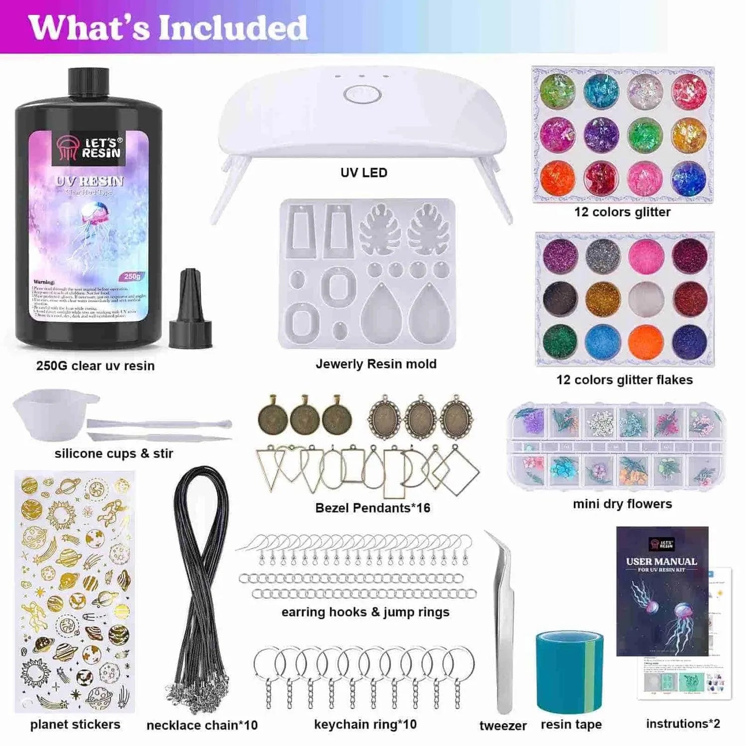 UV Resin Kit - Keychain, Jewelry & Light - DIY Craft Warehouse DIY Craft Warehouse