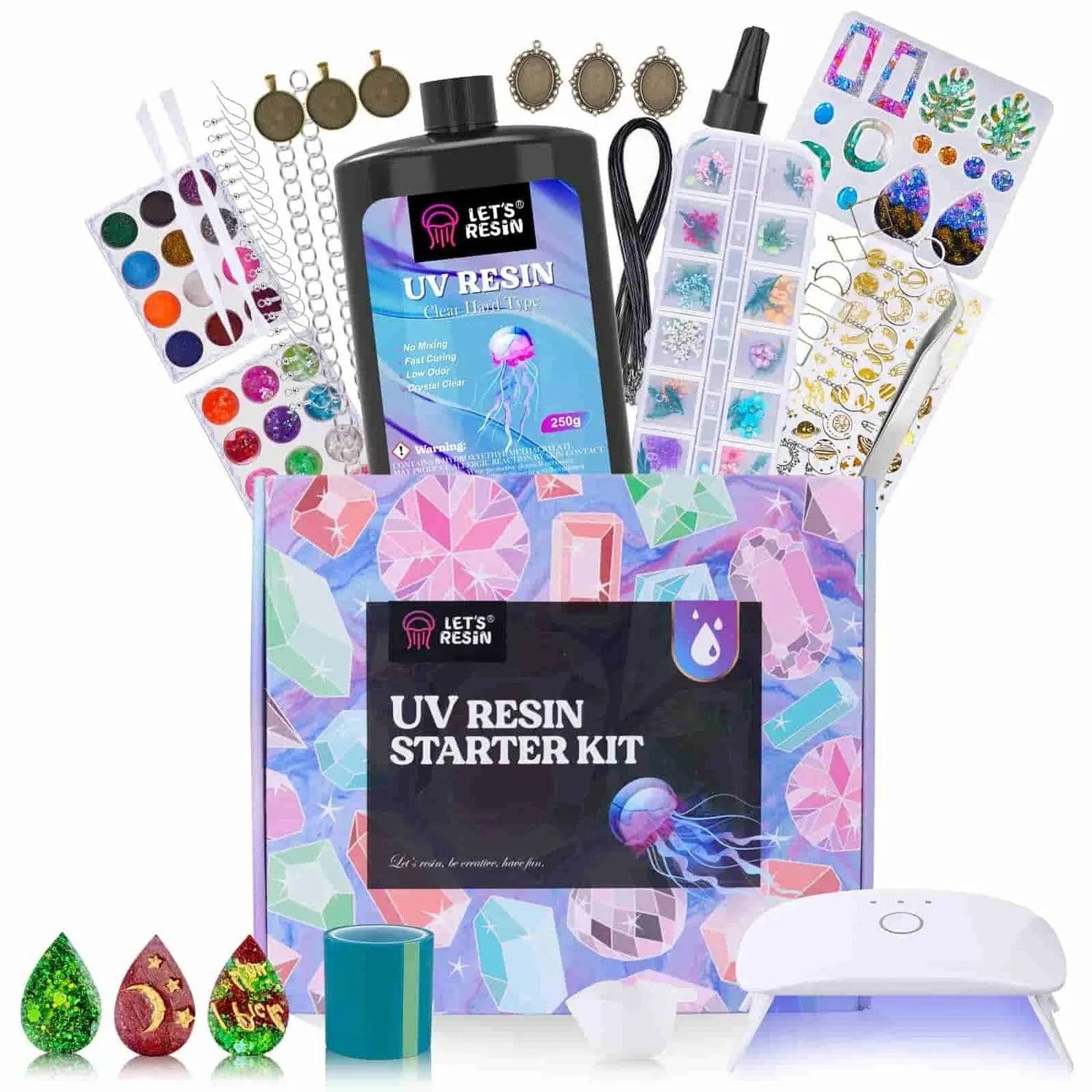 UV Resin Kit - Keychain, Jewelry & Light - DIY Craft Warehouse DIY Craft Warehouse