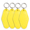 Retro Motel Keychain with Silver Ring - Yellow - DIY Craft Warehouse DIY Craft Warehouse